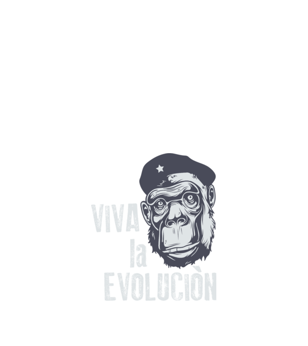 Viva La Evolucion model roșu pe tricou