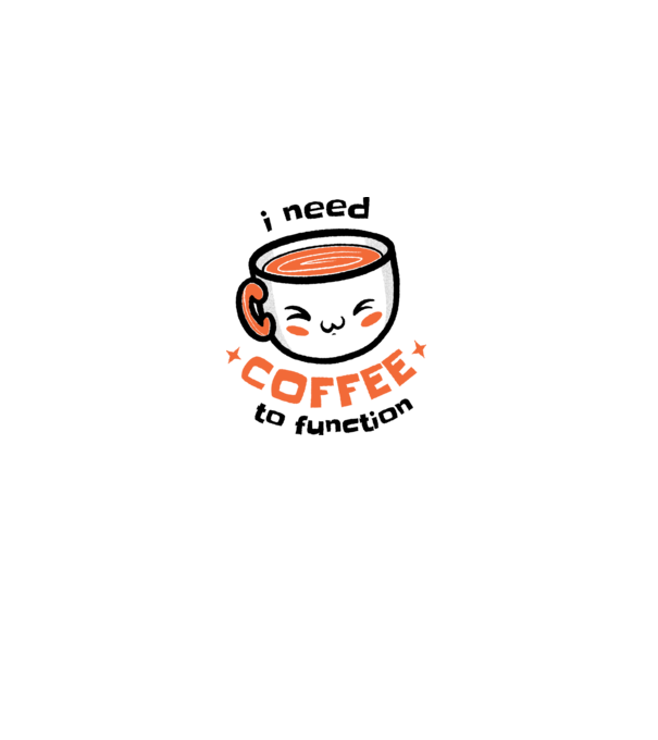Am nevoie de cafea model alb pe tricou