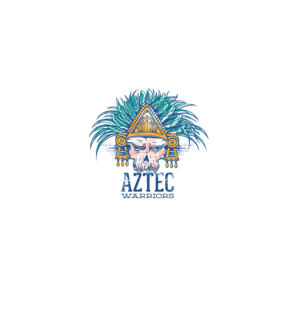 Aztec Warriors model alb pe tricou