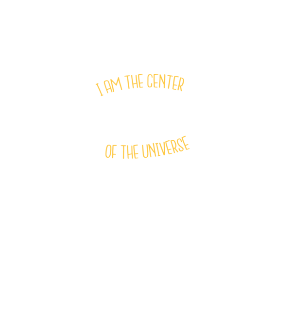 Centrul universului model turcoaz pe tricou