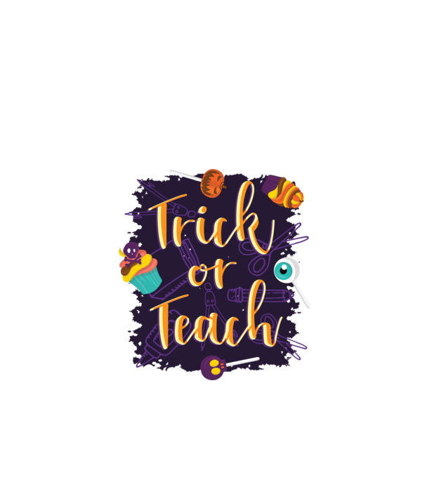 Trick or Teach Halloween pentru profesori model verde de măr pe tricou