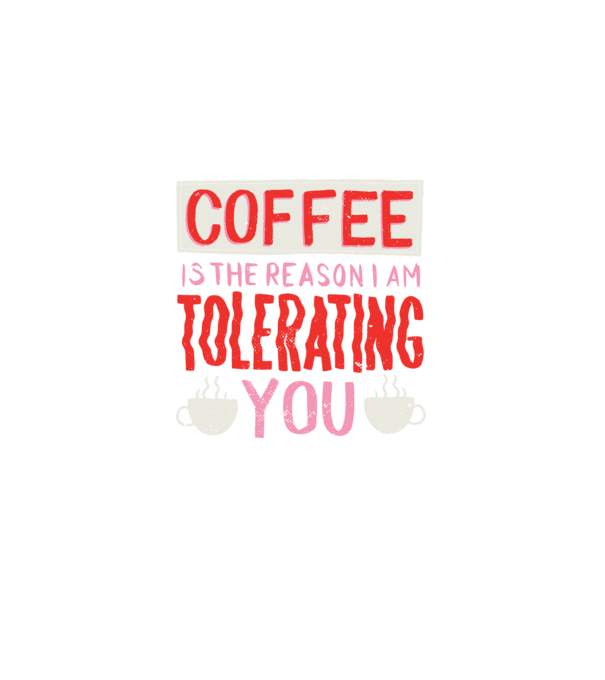 Cafeaua este motivul pentru care încă te mai suport model negru pe tricou