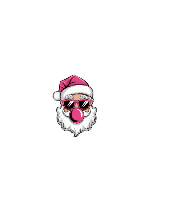 Bubble gum Santa 2 model negru pe tricou