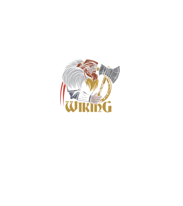 Viking model negru pe tricou