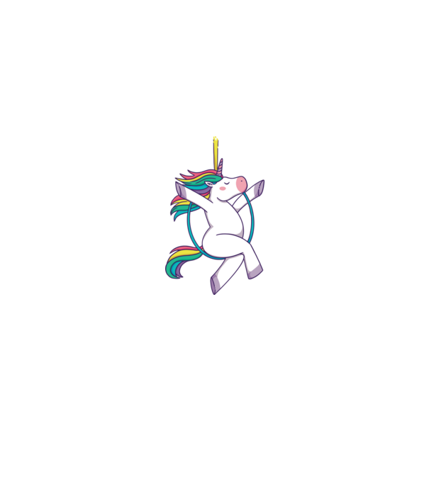 Unicorn pe cerc model roz deschis pe tricou