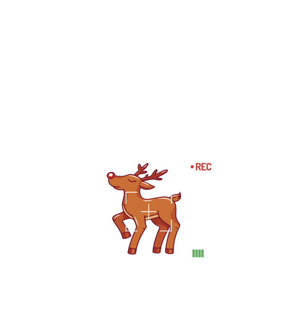 Most likely to shoot the reindeer tonight model negru pe tricou