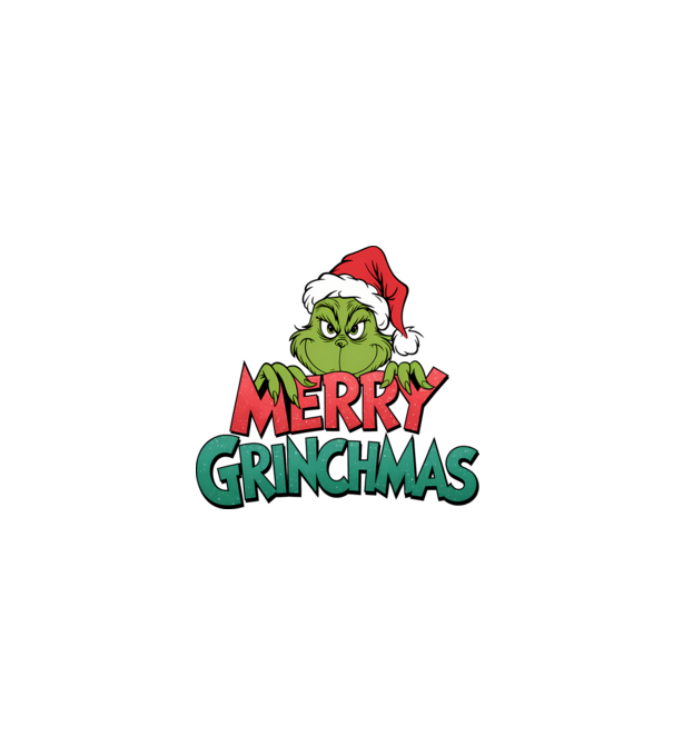 Merry Grinchmas model negru pe tricou