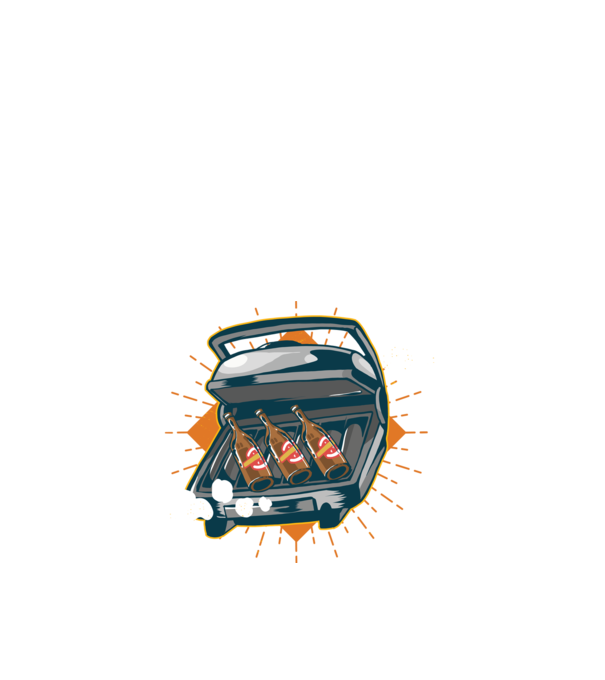 Bere BBQ model negru pe tricou