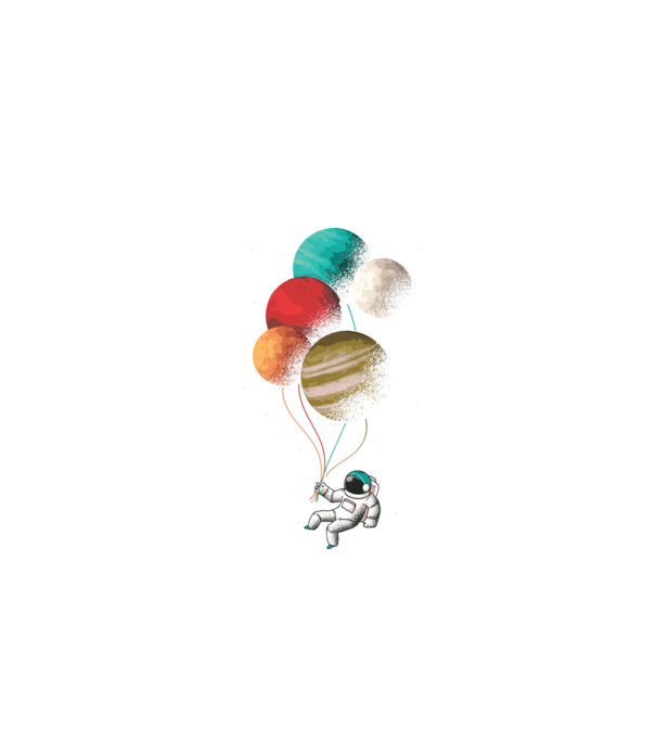 Astronaut Balloons baloane astronaut model negru pe tricou
