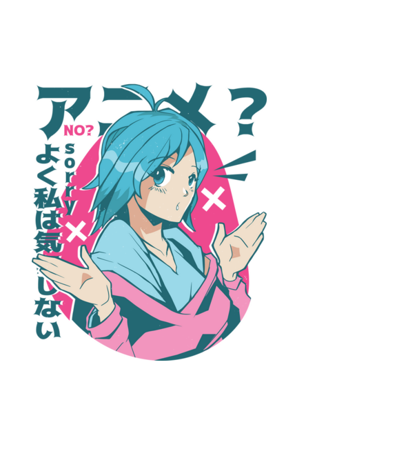 Tricou Anime model negru pe tricou