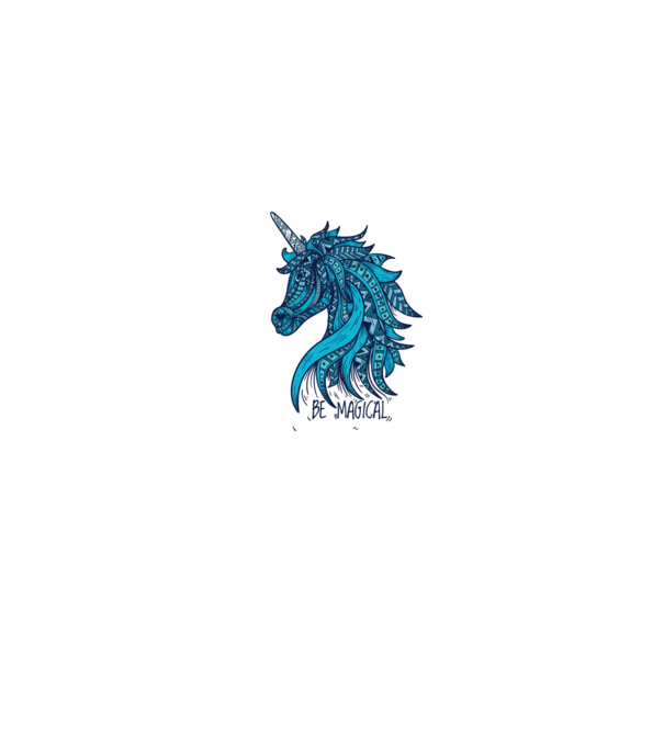Unicorn magic model gri pe tricou