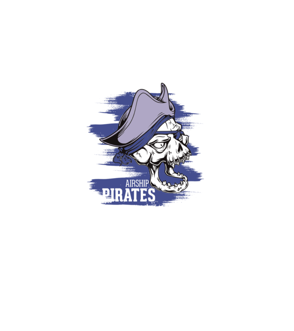 Airship Pirates 2 - Pirat model albastru deschis pe tricou