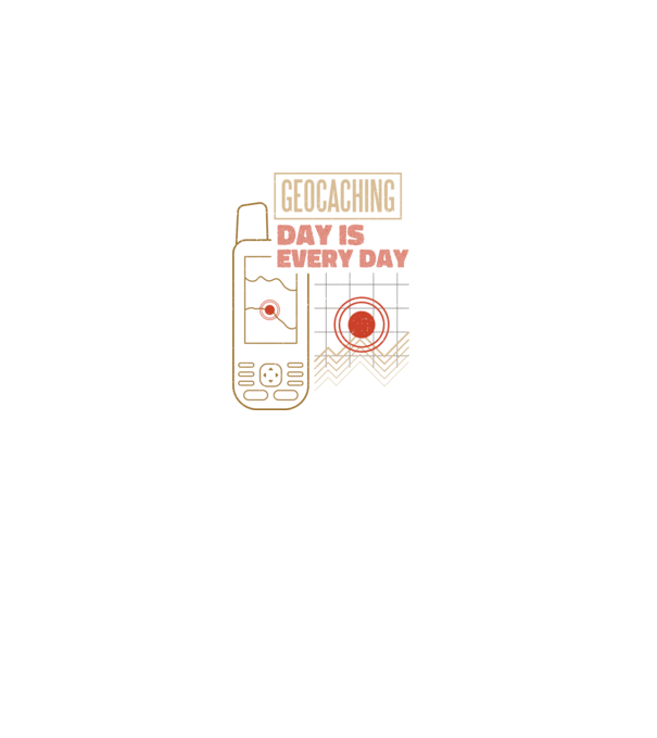 Geocaching model negru pe tricou