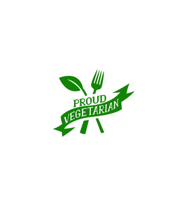 Proud Vegetarian model negru pe tricou