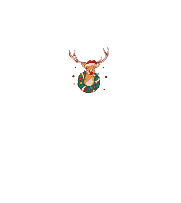 Oh deer, Christmas is here model gri pe tricou