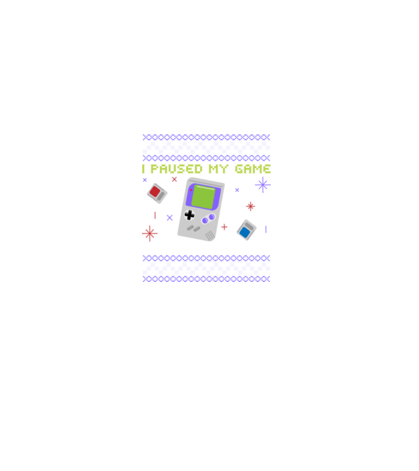I paused my game to be here - Gamer pulovăr urât model negru pe tricou