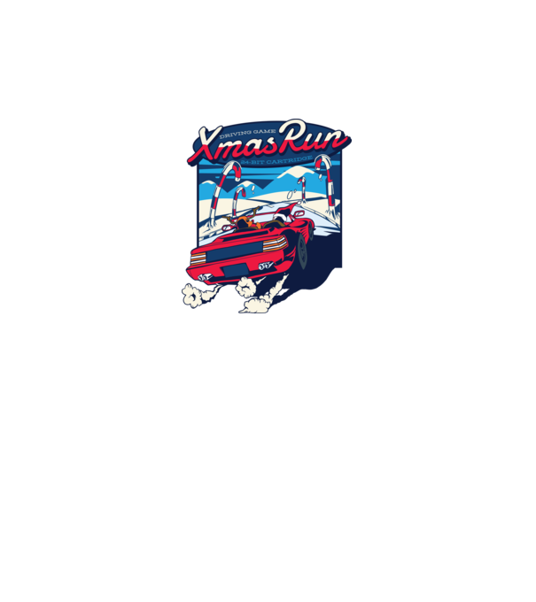 Xmas Outrun Retro Jucărie Crăciun model verde pe tricou