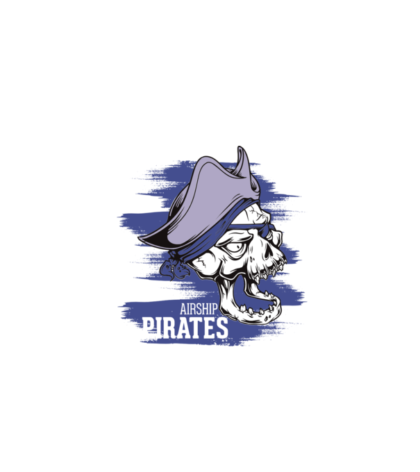 Airship Pirates 2 - Pirat model turcoaz pe tricou