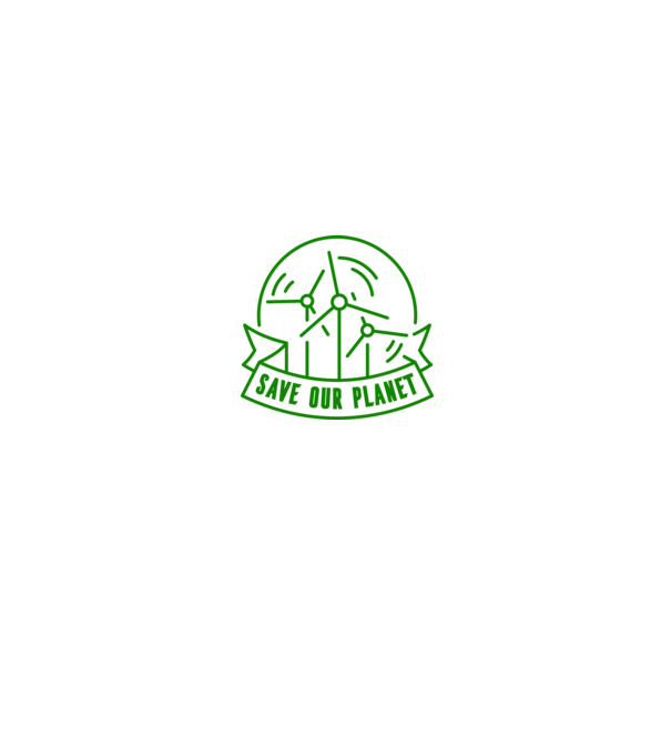 Save Our Planet - Ziua Pământului model alb/roșu pe tricou