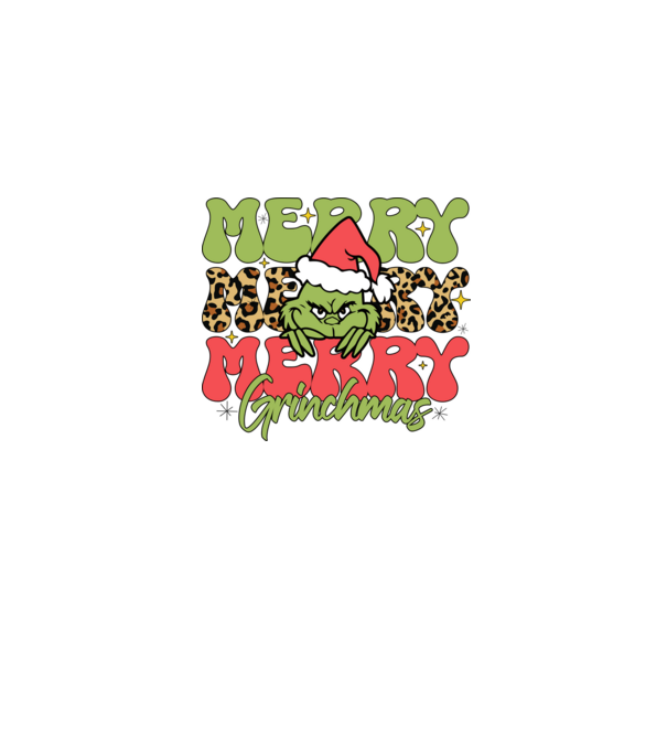 Merry Grinchmas model gri pe tricou