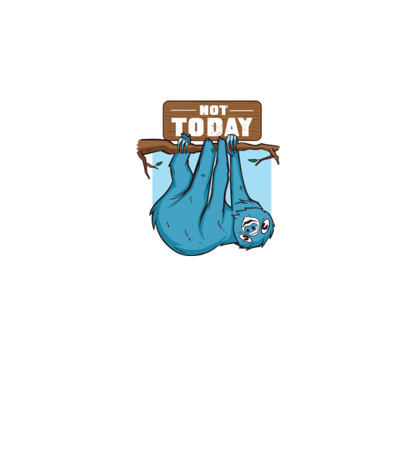 Not today Leneș model alb pe tricou