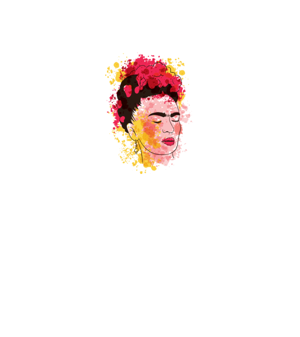 Frida Kahlo model alb pe tricou
