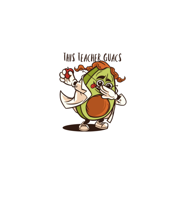 Profesor Avocado DAB model gri pe tricou