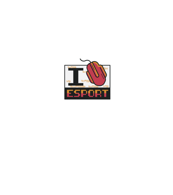 I love Esport model gri pe tricou