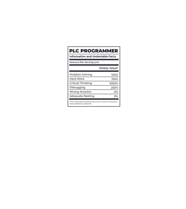Programator PLC model albastru închis pe tricou