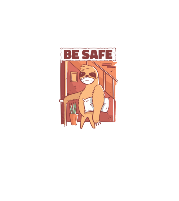 Leneș Be Safe model negru pe tricou
