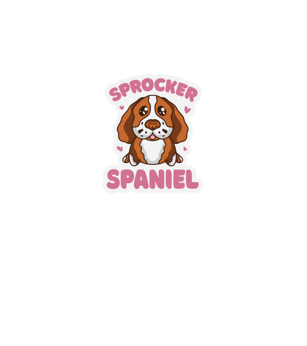 Sprocker Spaniel model negru pe tricou