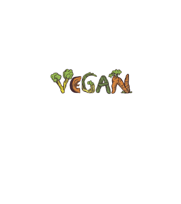 Inscripție legume vegan model alb pe tricou