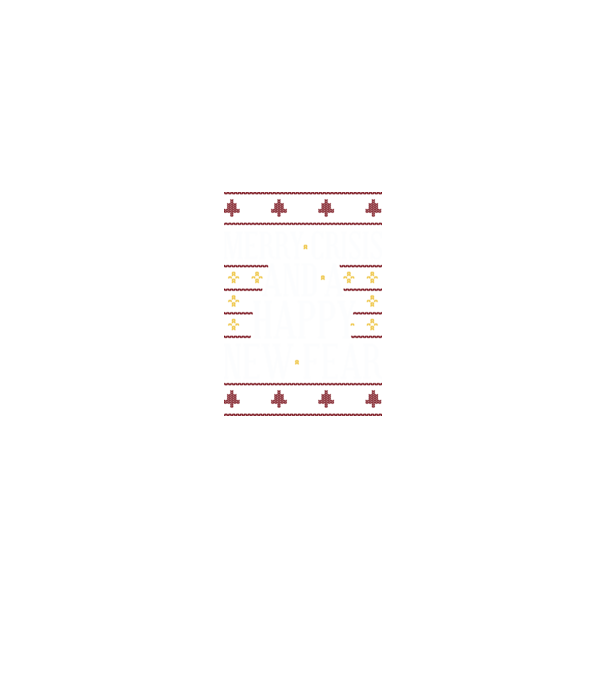 Merry crisis and a happy new fear model negru pe tricou