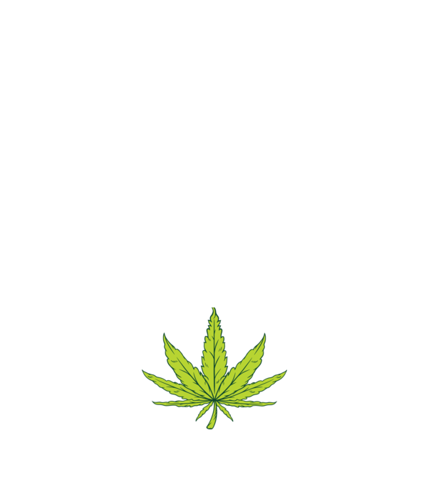 Frunză de marijuana model verde pe tricou