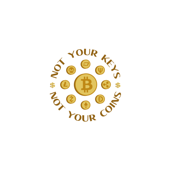 Criptomonede model alb pe tricou