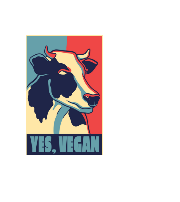 Yes, Vegan model negru pe tricou