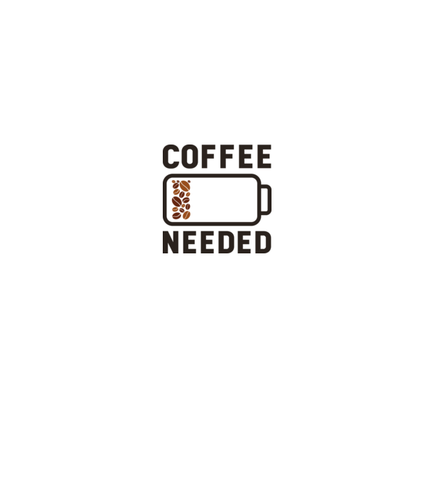 Am nevoie de cafea model gri pe tricou