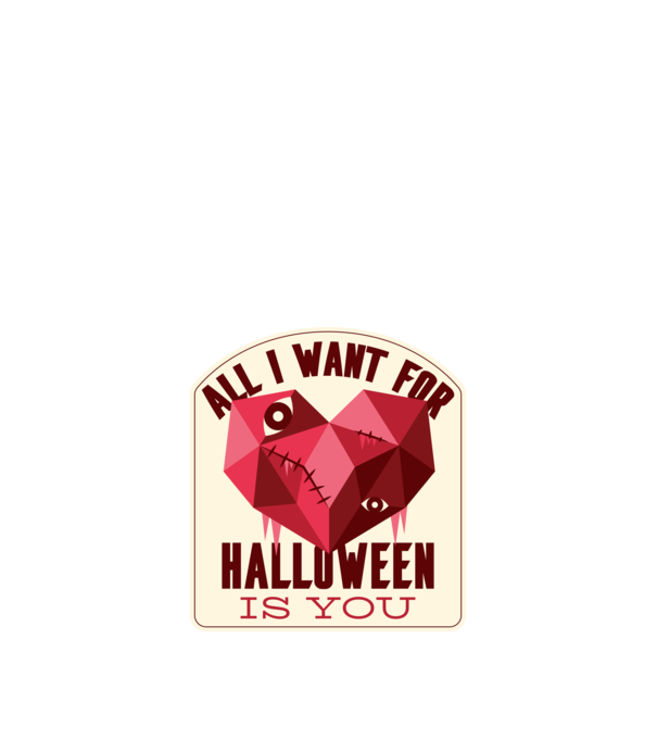 All I want for Halloween is You model nisipiu pe tricou