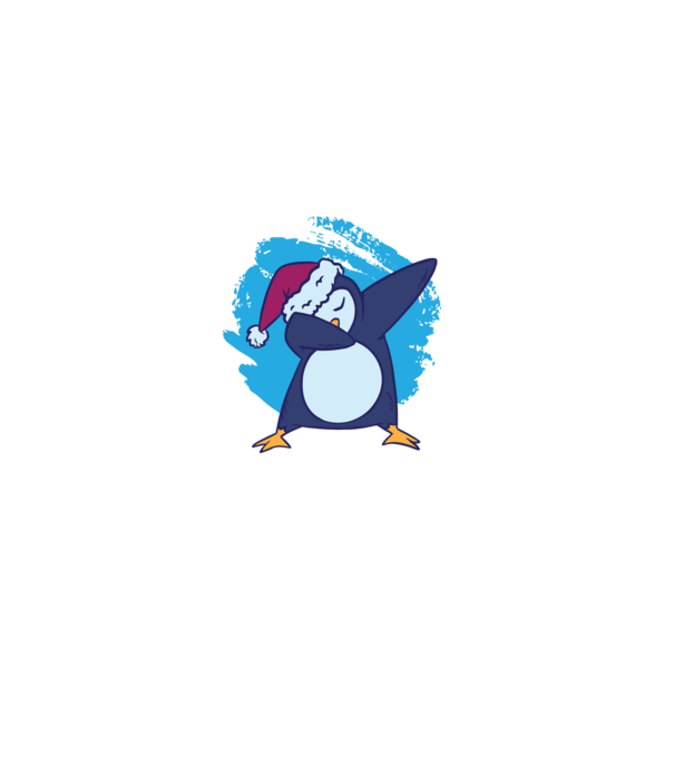 Pinguin DAB model alb pe tricou