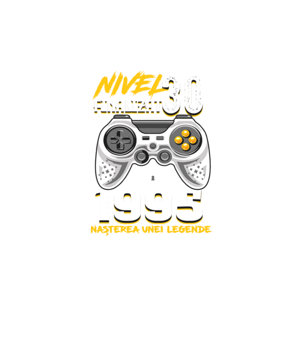 Nivel Finalizat 30 1995 model turcoaz pe tricou