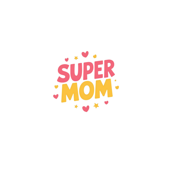 Super Mom Negru model negru pe tricou