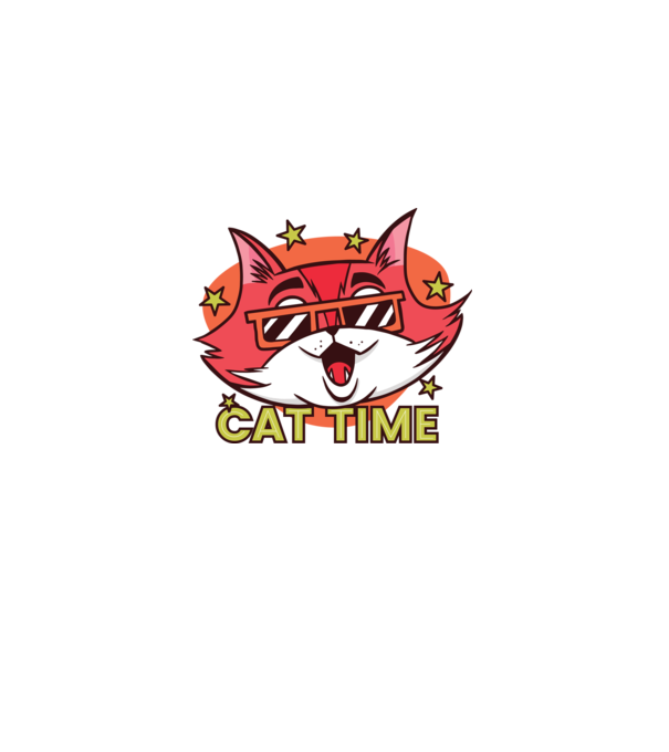 Cat Time Momentul pisicii model nisipiu pe tricou