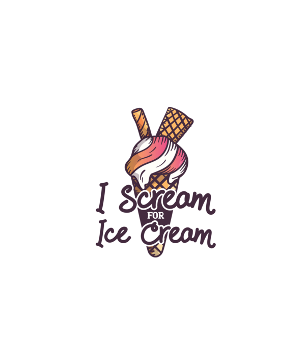 I Scream for Ice Cream model turcoaz pe tricou