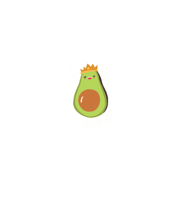 Avocado Queen Regina Avocado model verde pe tricou
