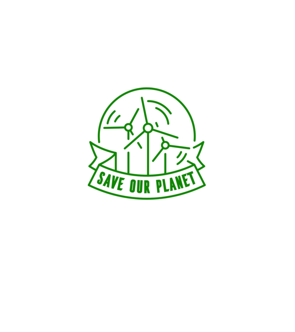 Save Our Planet - Ziua Pământului model alb pe tricou