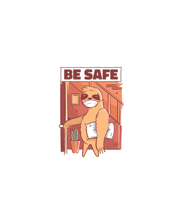 Leneș Be Safe model negru pe tricou