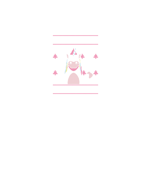 Unicorn de Crăciun pulover urât model negru pe tricou