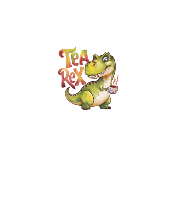 Tea Rex model alb pe tricou