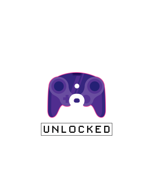 Level 8 Unlocked Gamer Birthday model negru pe tricou