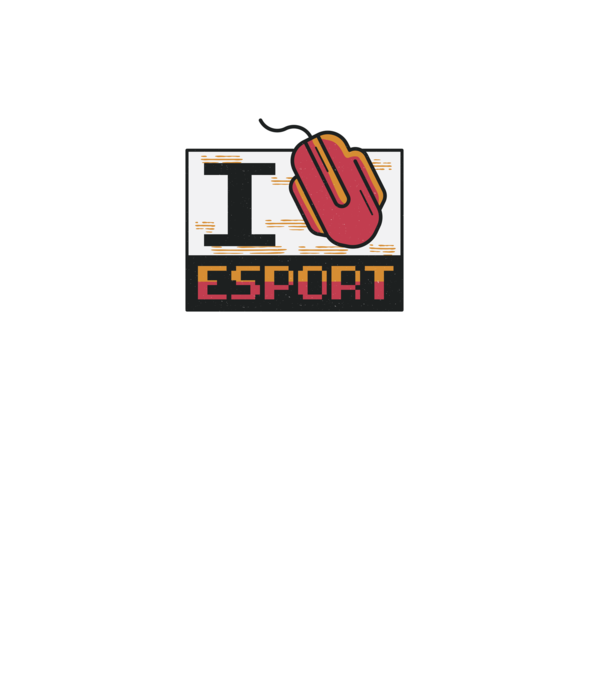 I love Esport model gri pe tricou